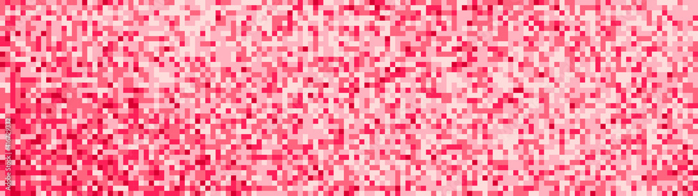 Poster abstract red pixel background for website. mosaic of squares. vector illustration
