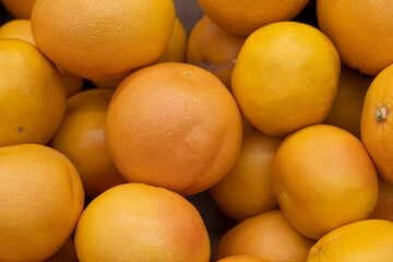 Lots of fresh fruit grapefruits