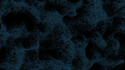 4k animated background of rings of different sizes