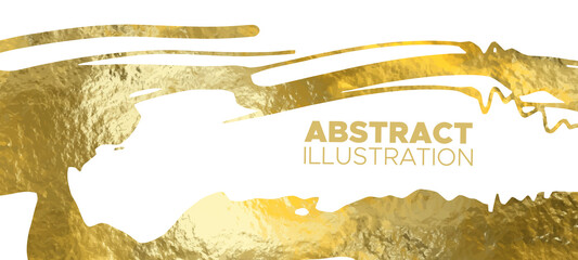 Vector White and Gold Design Templates for banner.