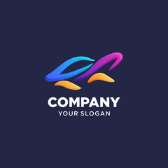 Obraz premium Illustration vector graphic of Turtle logo. full color gradation style. Design inspiration. Fit to your Business, community, etc