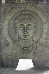 Buddha Face Wall Decoration Relief