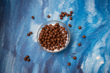 chocolate flakes in a bowl