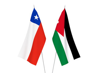 Chile and Hashemite Kingdom of Jordan flags