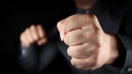 boxing hands, businessman boxing, man with fists up, boxing match, attack boxing, defense boxing