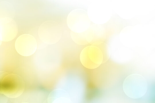 Summer yellow blur abstract background with bokeh