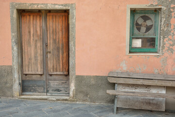 old vintage door in the old city