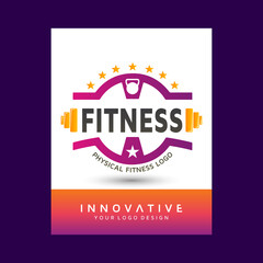 Fitness and Athletics logo design . Modern vector logo design template design.