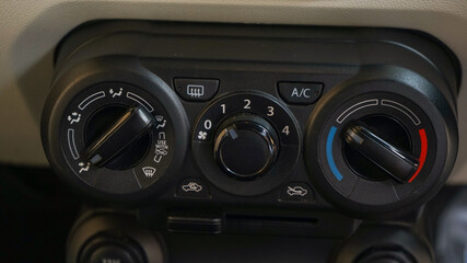control panel of a car
