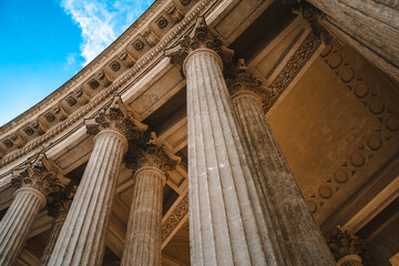 Naklejka premium Old columns of the Kazan Cathedral in St. Petersburg