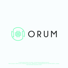 Chip Computer Technology Logo