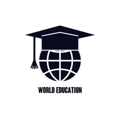International learning symbol. Higher education sign. Learning icon on a white background. 