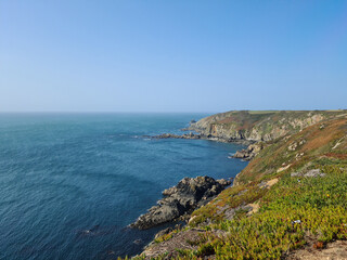 Fototapeta na wymiar Guernsey Channel Islands, Torteval South Coast Cliffs