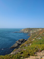 Fototapeta na wymiar Guernsey Channel Islands, Torteval South Coast Cliffs