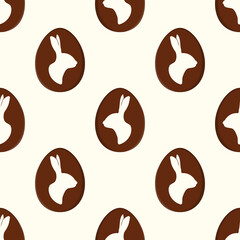 Easter eggs seamless pattern. stock illustration. Animal Shell, Cut Out, April, Art, Backgrounds