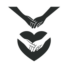 illustration of cherish hands.