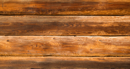 Obraz premium Big Brown wood plank wall texture background