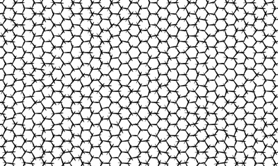 abstract monochrome asymmetry hexagon background