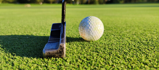 golf play in the fairway grass