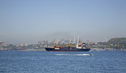 Pacific ocean in Vladivostok. Russia