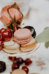 Macaron in a wedding table