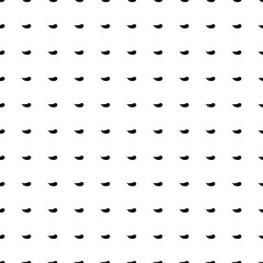 Square seamless background pattern from geometric shapes. The pattern is evenly filled with black eggplant symbols. Vector illustration on white background