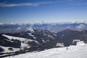 Obraz premium snow mountain Slovakia ski winter Jasna Europa