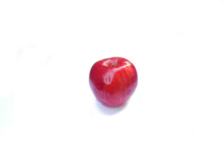 Small fresh apples placed on a white background