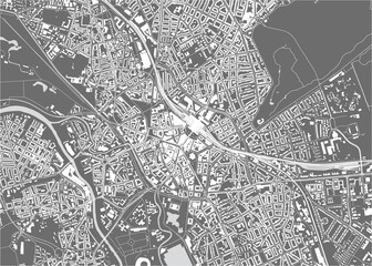 map of the city of Hanover, Germany