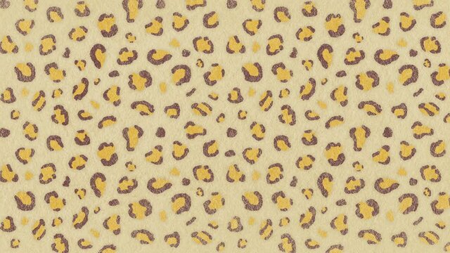Leopard pattern animation. 4K background. 豹柄背景ループ動画 4K