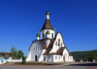 The Holy Assumption Monastery in Krasnoyarsk. Temple of the Icon of the Mother of God "The Tsaritsa"