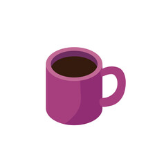 coffee cup drink isometric icon vector illustration design