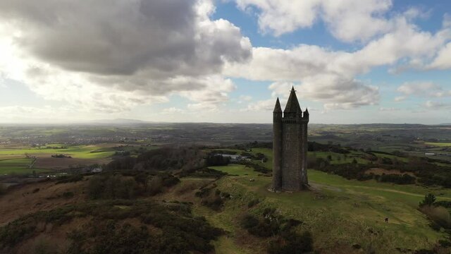 Scrabo Tower looking over Newtownards in Northern Ireland