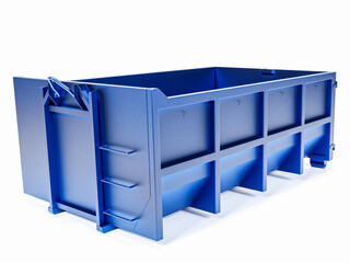 Large industrial waste dumpster