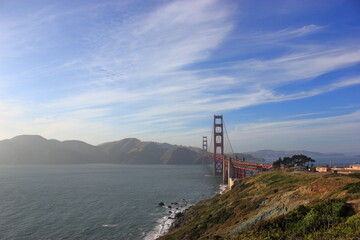 Fototapeta na wymiar An afternoon by the golden gate