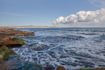 Fototapeta premium Mediterranean coastal landscape ynearby Alicante Spain