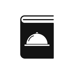 Recipe black book icon. Recipe book linear symbol. Flat design