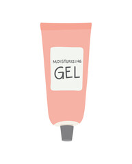 moisturizing gel on a white background