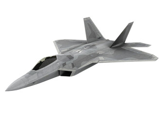 Military Fighter Aircraft Isolated