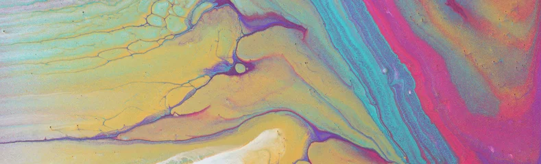 Kunstfotografie mit abstraktem marmoriertem Effekthintergrund mit kreativen Farben. Schöne Farbe. © tomertu
