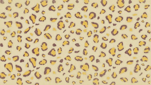 Leopard pattern animation. 4K background. 豹柄背景ループ動画 4K