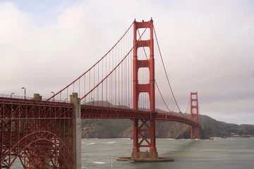Foto op Canvas Golden Gate Bridge During a Storm © RebeccaDunnLevert