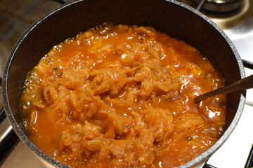 Traditional Polish bigos dish 