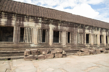 Obraz premium Travel through Cambodia at the temple complex.