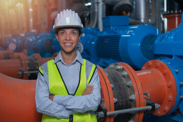 worker in factory. portrait of worker.