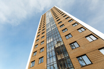 facade of a multistory building from bottom to top