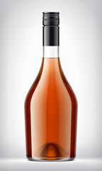 Glass Bottle on background. 