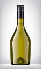 Color Glass Bottle on background. 