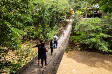 Suspension bridge in Pozuzo