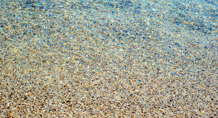 Sand coastline beach close view